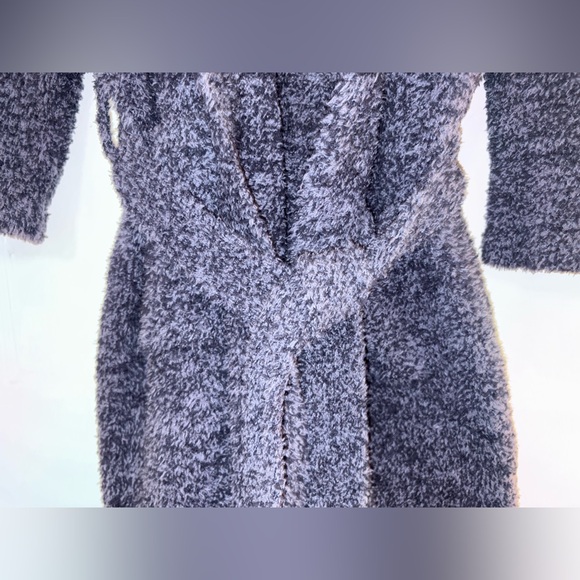 Barefoot Dreams Unisex CozyChic Long Robe in Heather Indigo/Deep Blue - Size 1 - Picture 5 of 16